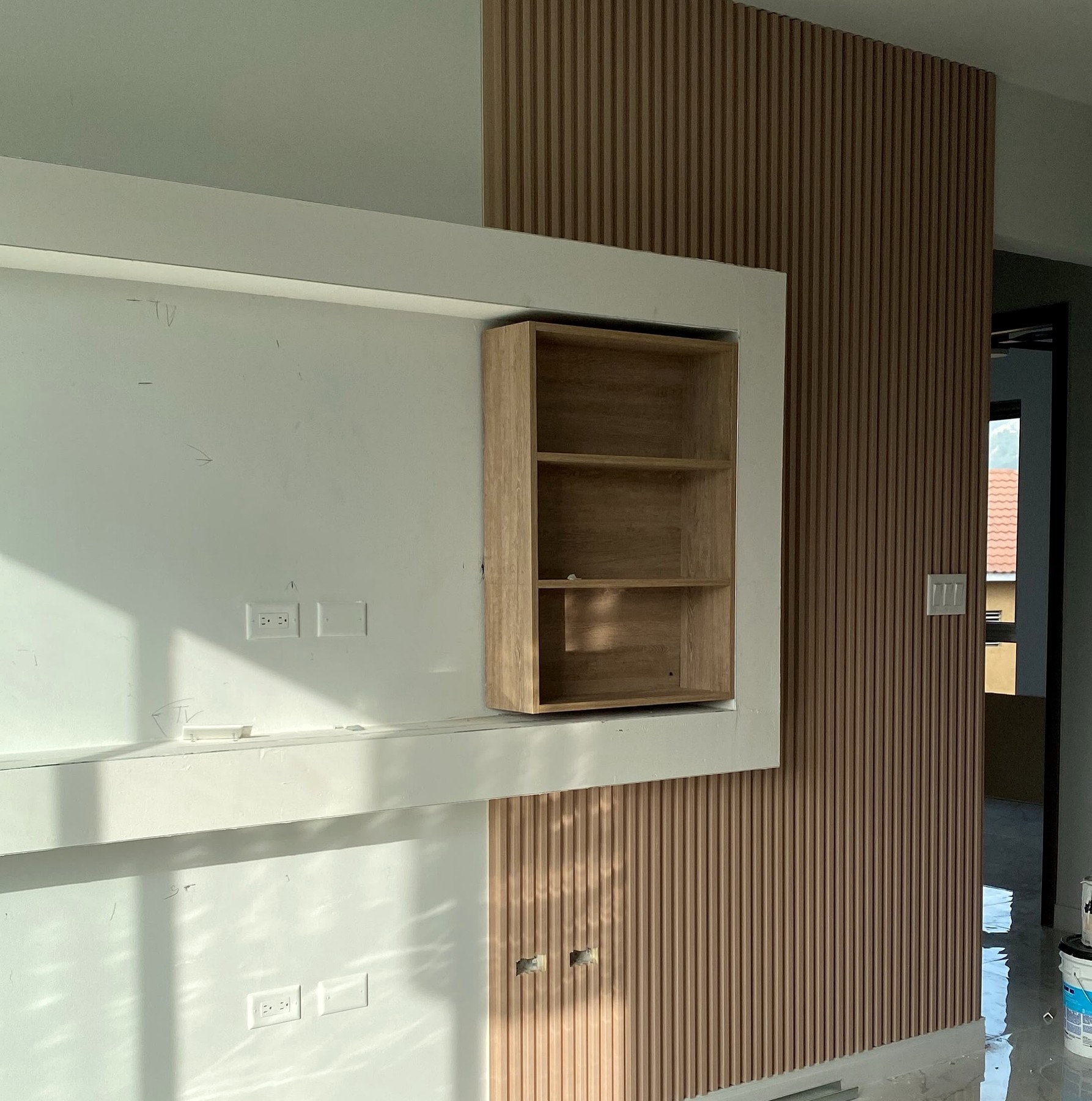 Sugar Cane Fluted Installed