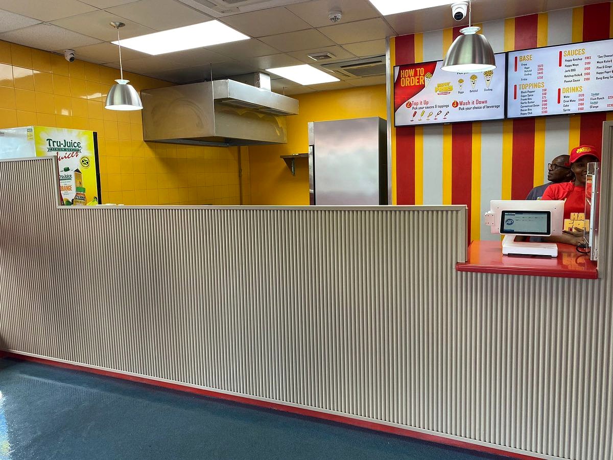 Franchise Happy Fries featuring our Sugar Cane PVC