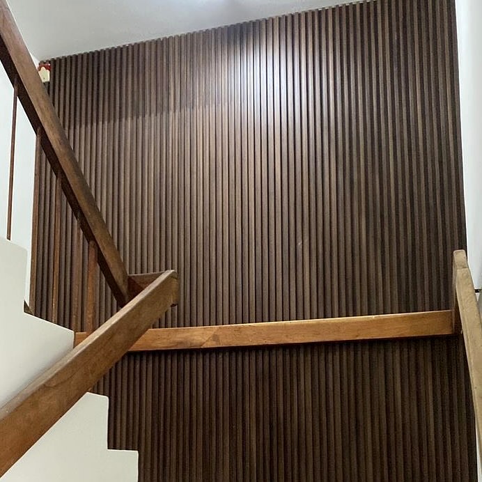 Walnut Fluted PVC
